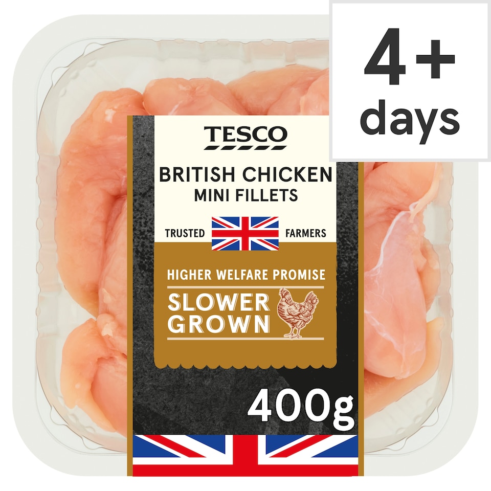 Tesco Slower Grown Chicken Mini Fillets 400g
