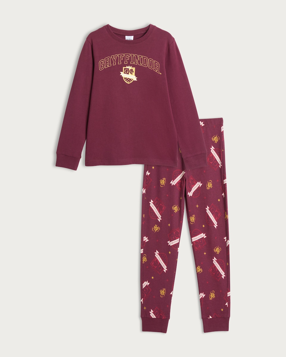 image 1 of Harry Potter Gryffindor Matching Family Christmas Pyjamas in Navy