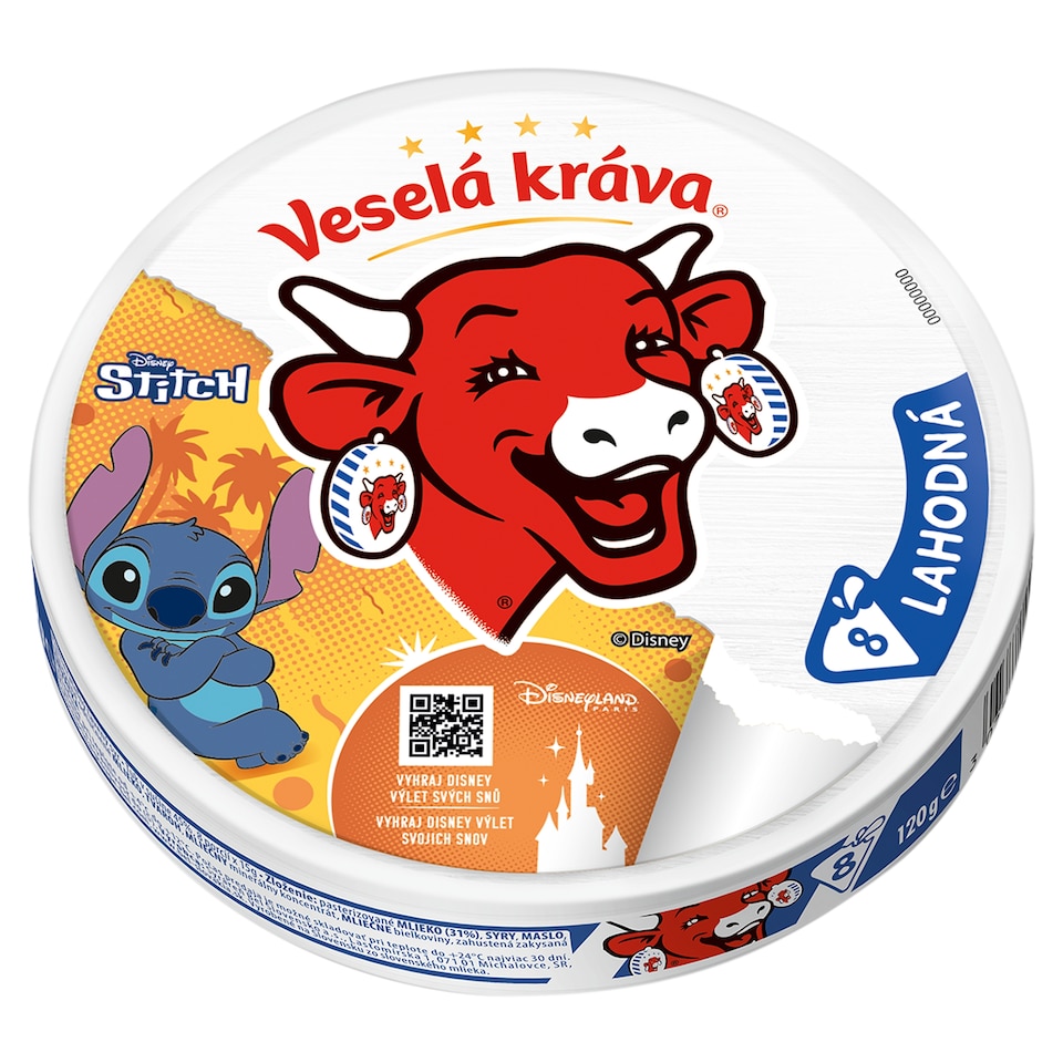 Veselá Kráva Lahodná tavený syr 120 g