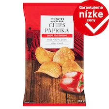 Tesco Smažené zemiakové lupienky s paprikovou príchuťou 150 g
