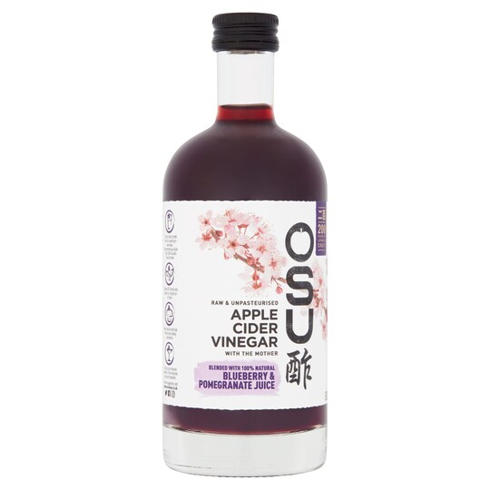 Osu Apple Cider Vinegar Blueberry & Pomegranate Juice 500Ml Tesco