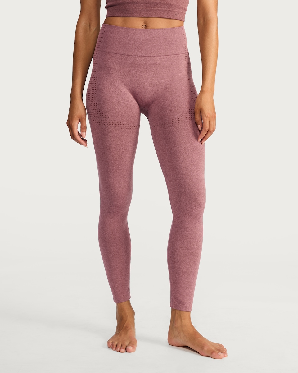 image 1 of F&F Active Seamfree High Waisted Sports Leggings in Berry