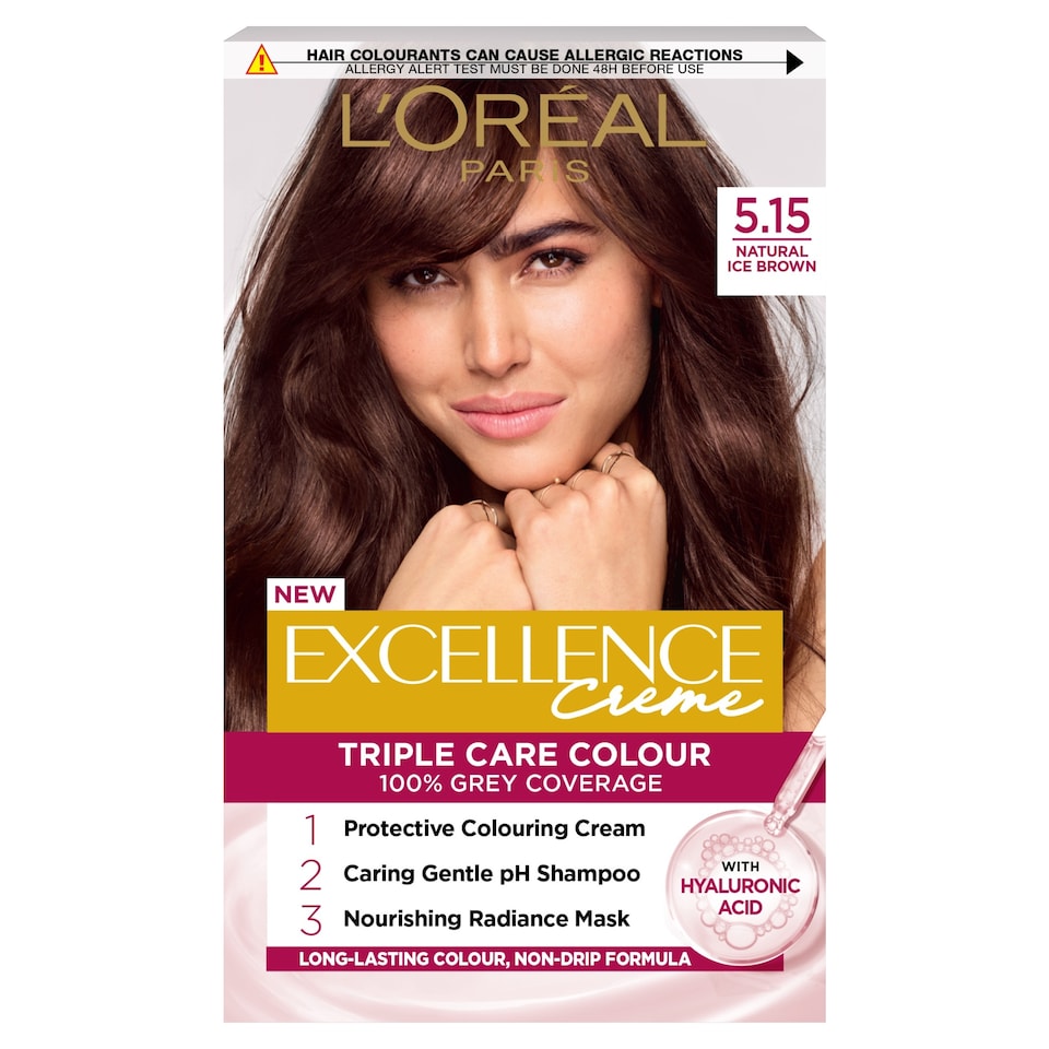 image 1 of L'Oreal Paris Excellence Creme 5.15 Natural Iced Brown Permanent Hair Dye