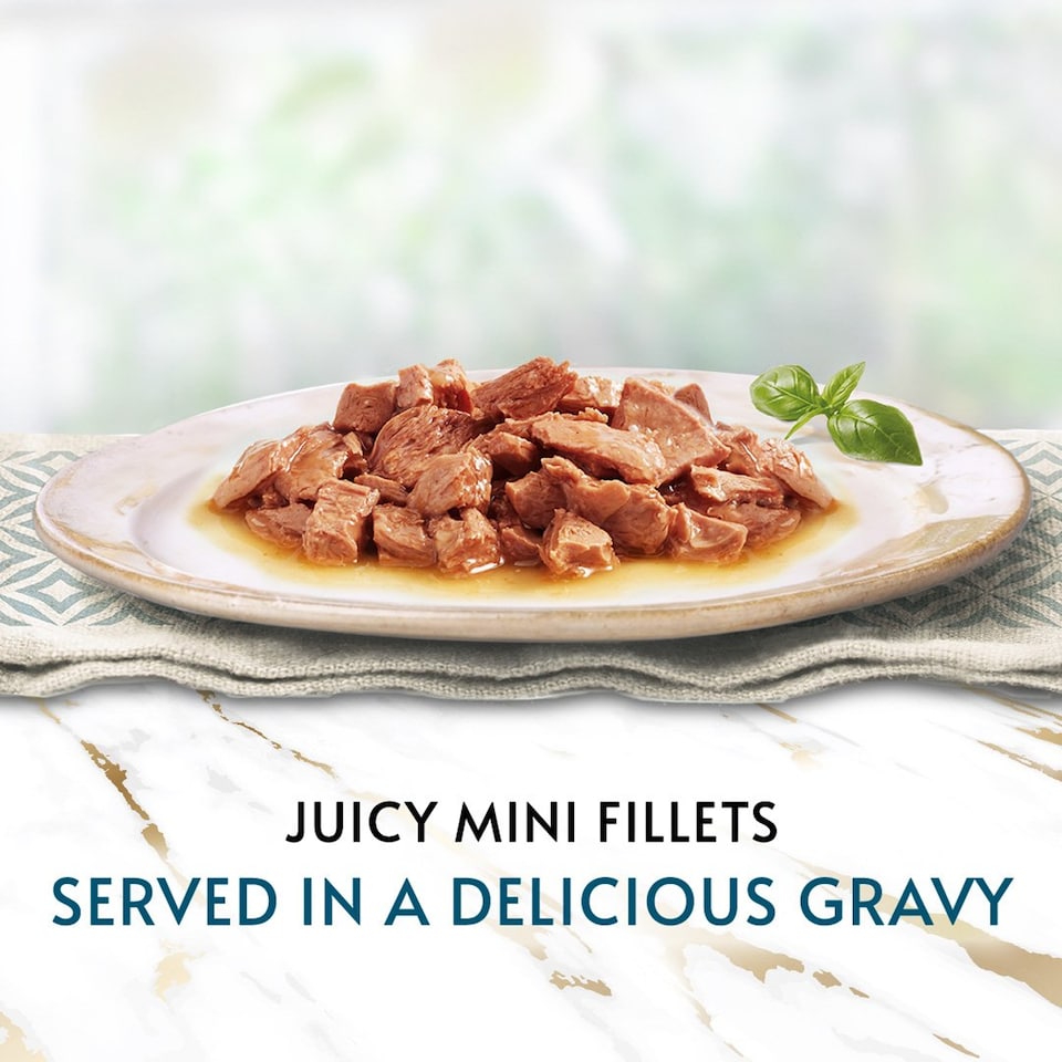 image 1 of Gourmet Perle Senior 7+ in Gravy Wet Cat Food 40x85g