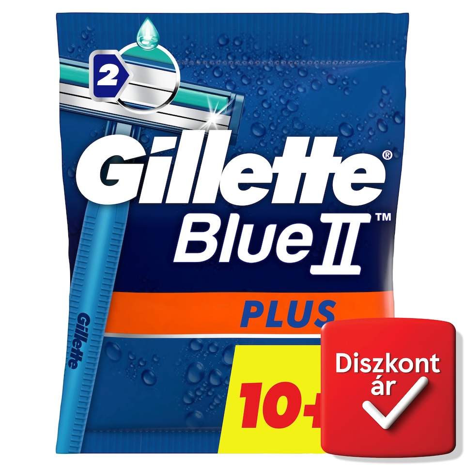 Gillette BlueII Plus Eldobható Férfi Borotva, 14 db  1. kép