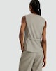 image 4 of F&F Houndstooth Print High Neck Buttoned Waistcoat in Brown