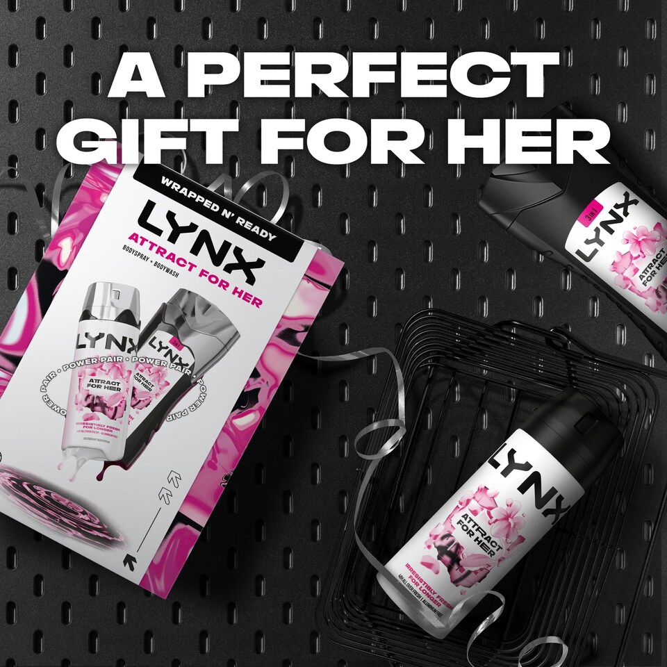 image 1 of Lynx Attract for Her Bodyspray & Bodywash Gift Set