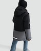 image 3 of F&F Boys Colour Block Hooded Waterproof Jacket in Grey