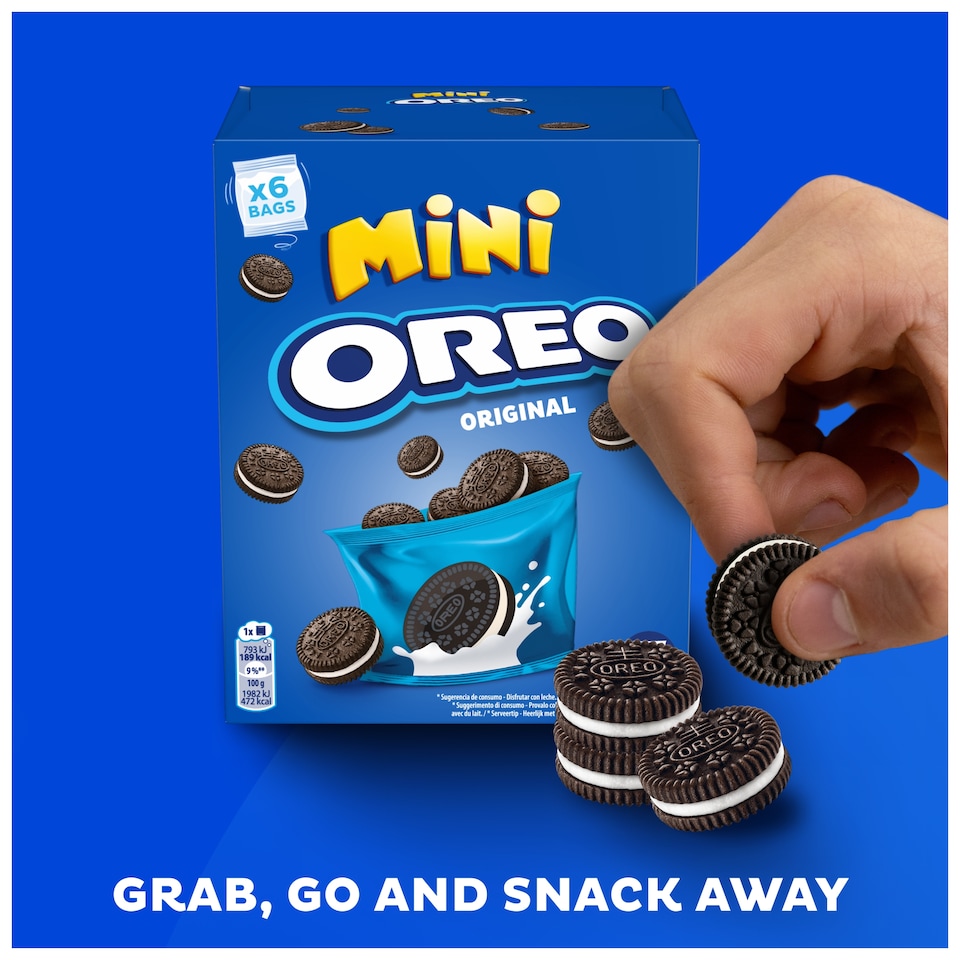 image 1 of Mini Oreo Biscuit Snack Pack 114G
