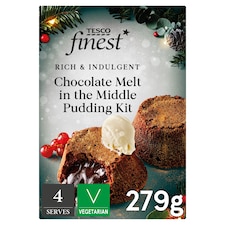 Tesco Finest Chocolate Melt in the Middle Pudding Kit 279g