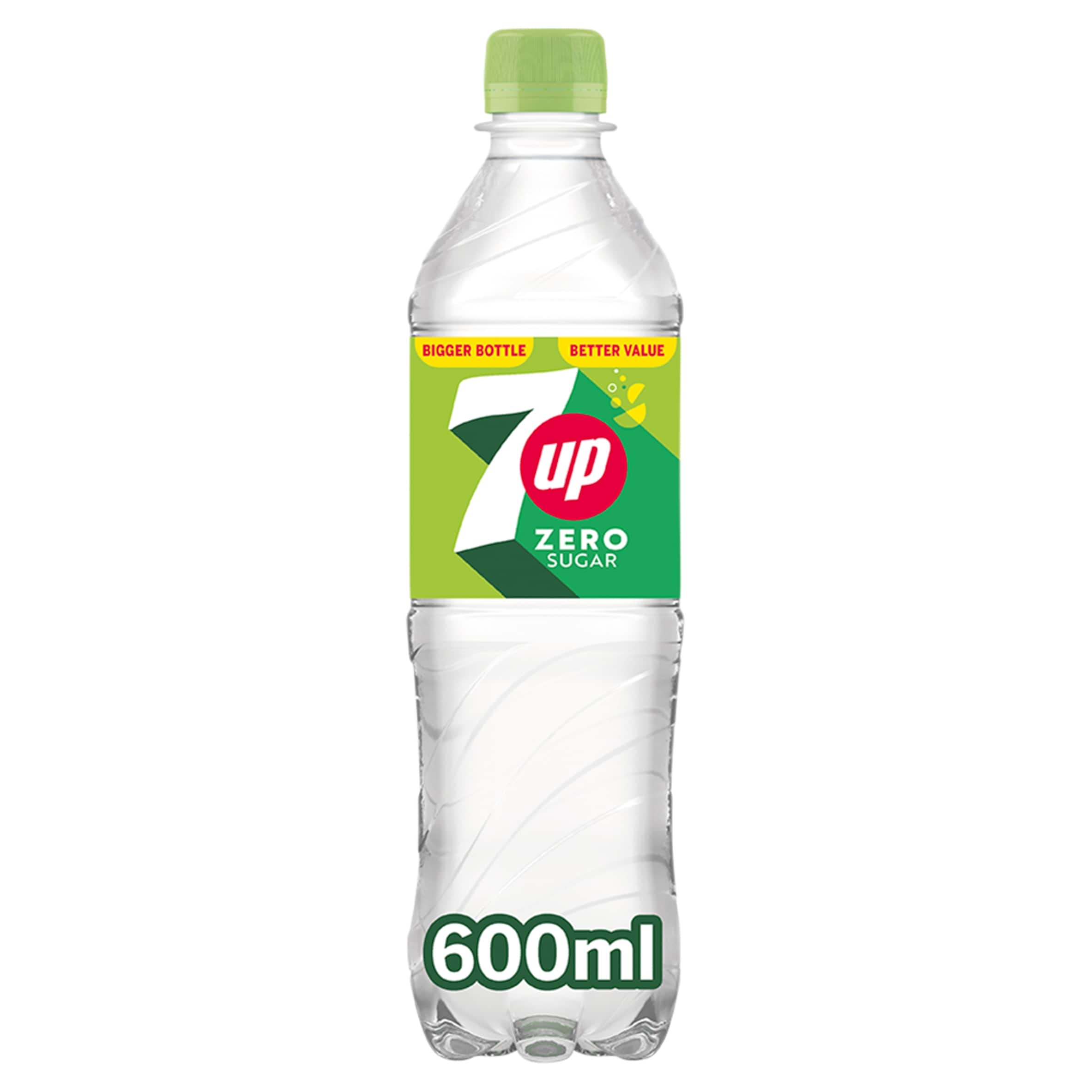 7UP ZERO SUGAR LEMON & LIME SOFT DRINK 600ML