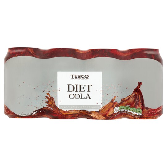 Tesco Diet Cola 12X330ml Tesco Groceries