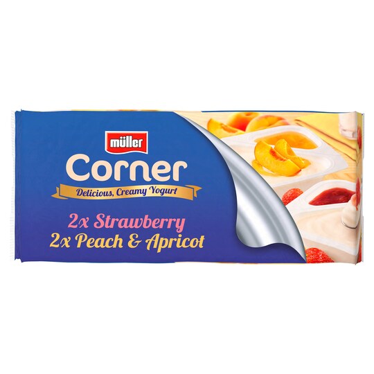 Muller Corner Fruit Yogurt 4X150g Tesco Groceries