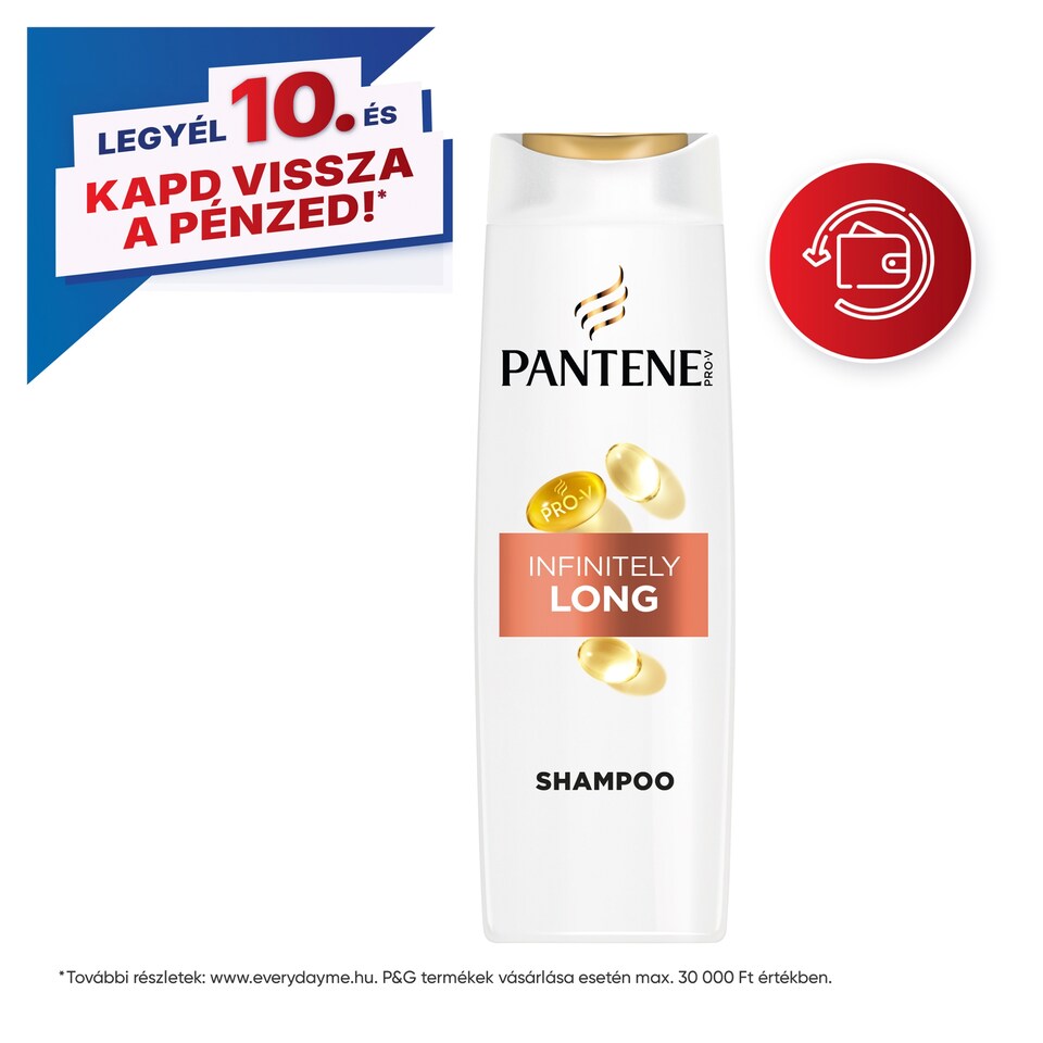 Pantene Pro-V Shampoo, Inifnitely Long| Strengthen & Nourish Mid To Long Damaged Hair | 400 ml