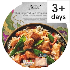 Tesco Finest Thai Inspired Red Chicken Curry & Rice 400G