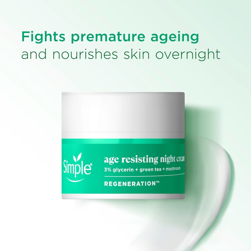 image 1 of Simple Age Resisting Night Cream Moisturiser 50ml