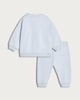 image 2 of F&F Baby 2-Piece Cotton Rich Bear Hugs Sweatshirt and Joggers Set in Blue