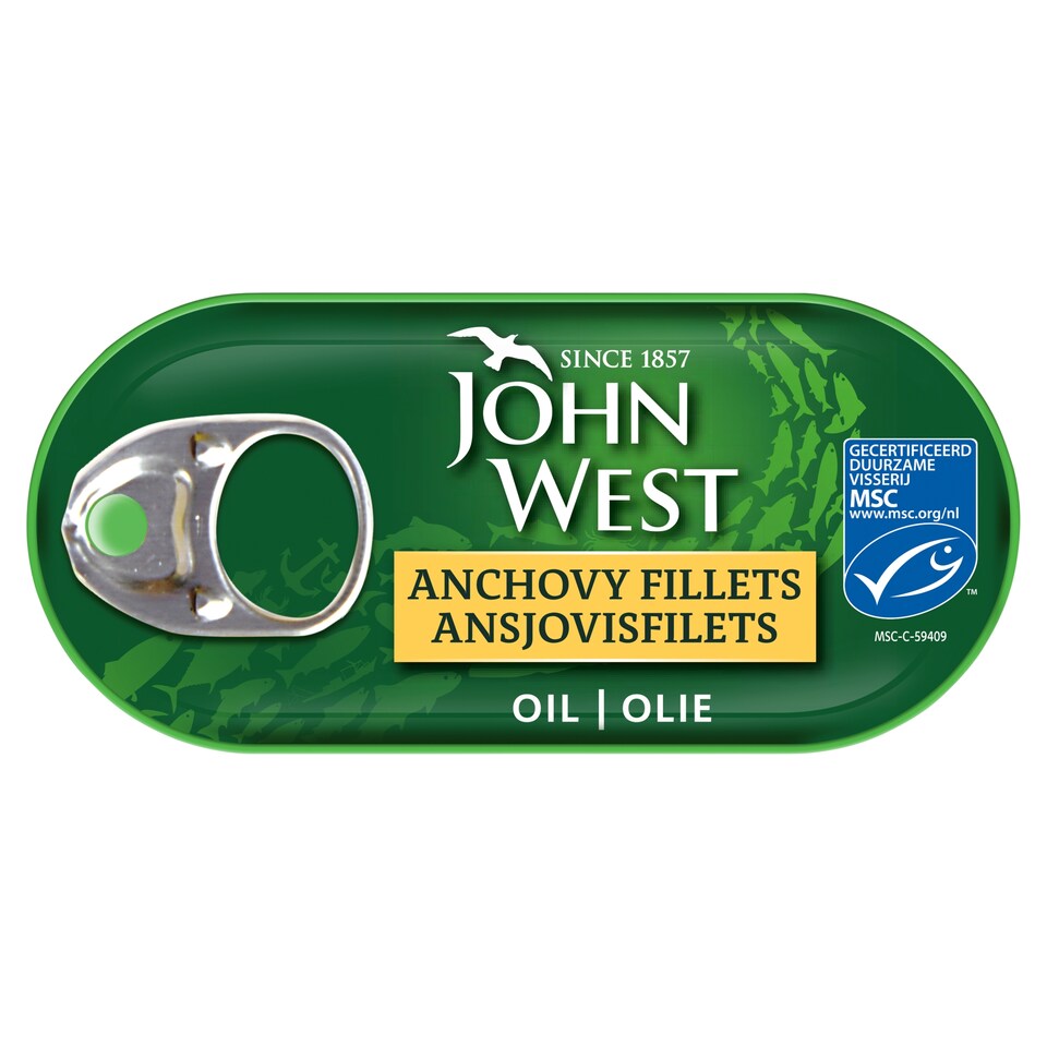 John West Anchovy Fillets in Oil MSC 45g