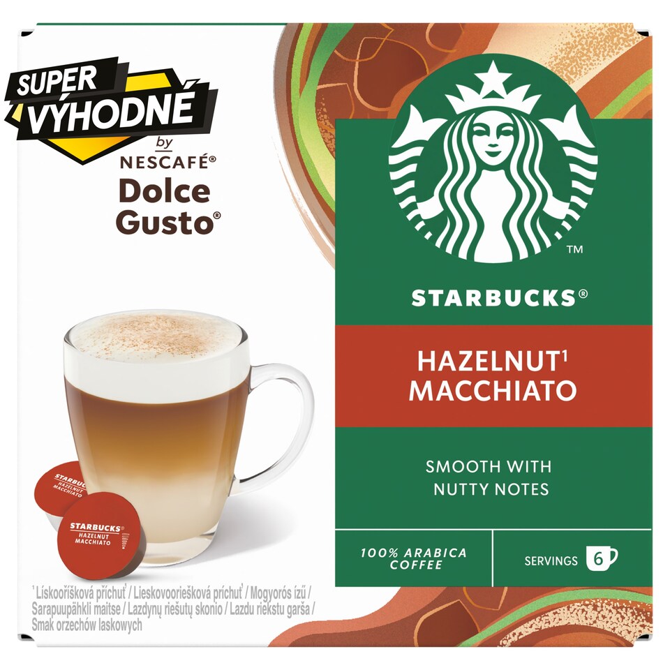 image 1 of STARBUCKS Hazelnut Macchiato by NESCAFÉ Dolce Gusto - 12 Capsules (6 Cups)