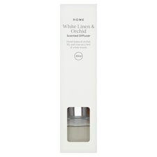 Tesco Scented 30Ml Reed Diffuser White Linen & Orchid