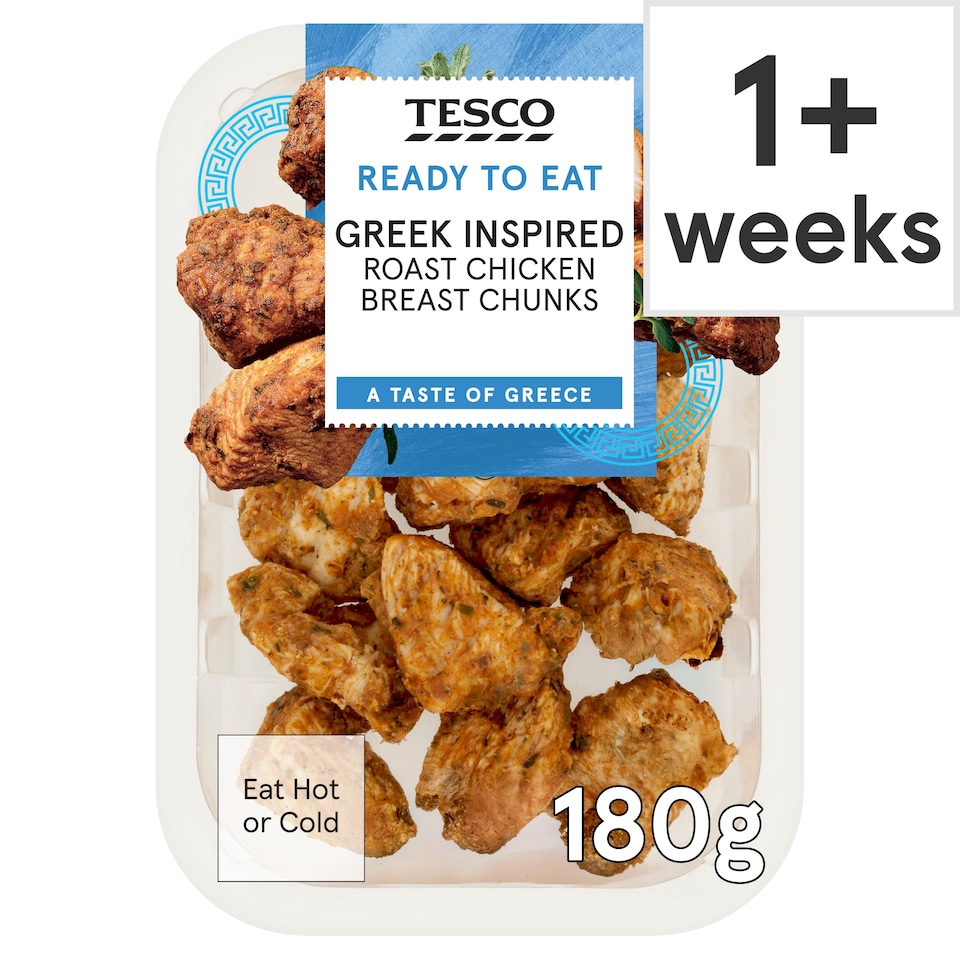 Tesco Greek Inspired Roast Chicken Breast Chunks 180g 