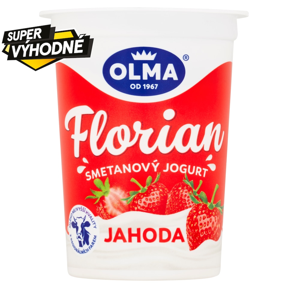 Olma Florian Smetanový jogurt jahoda 150g
