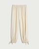 image 4 of F&F Tie Hem Balloon Trousers in Cream