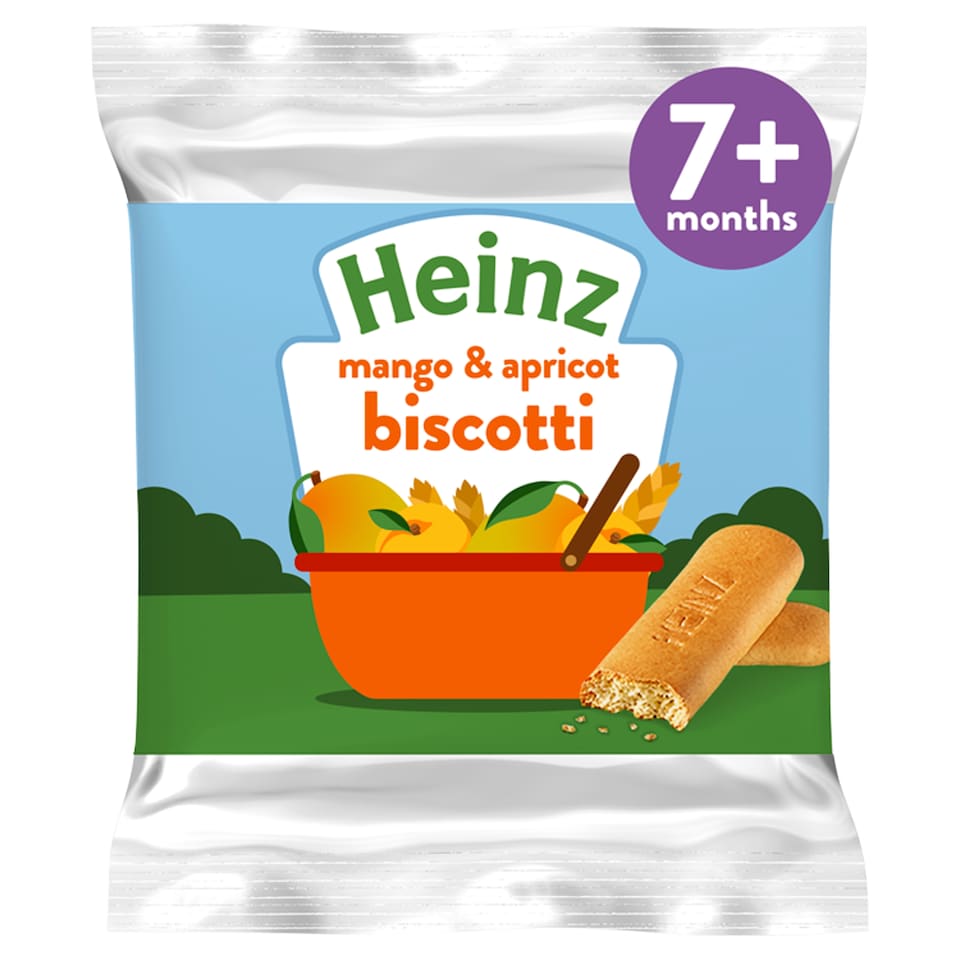 Heinz Mango & Apricot Biscotti Baby Food Snacks 60g