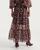 image 4 of F&F Floral Tiered Co-ord Midi Skirt in Multi Black