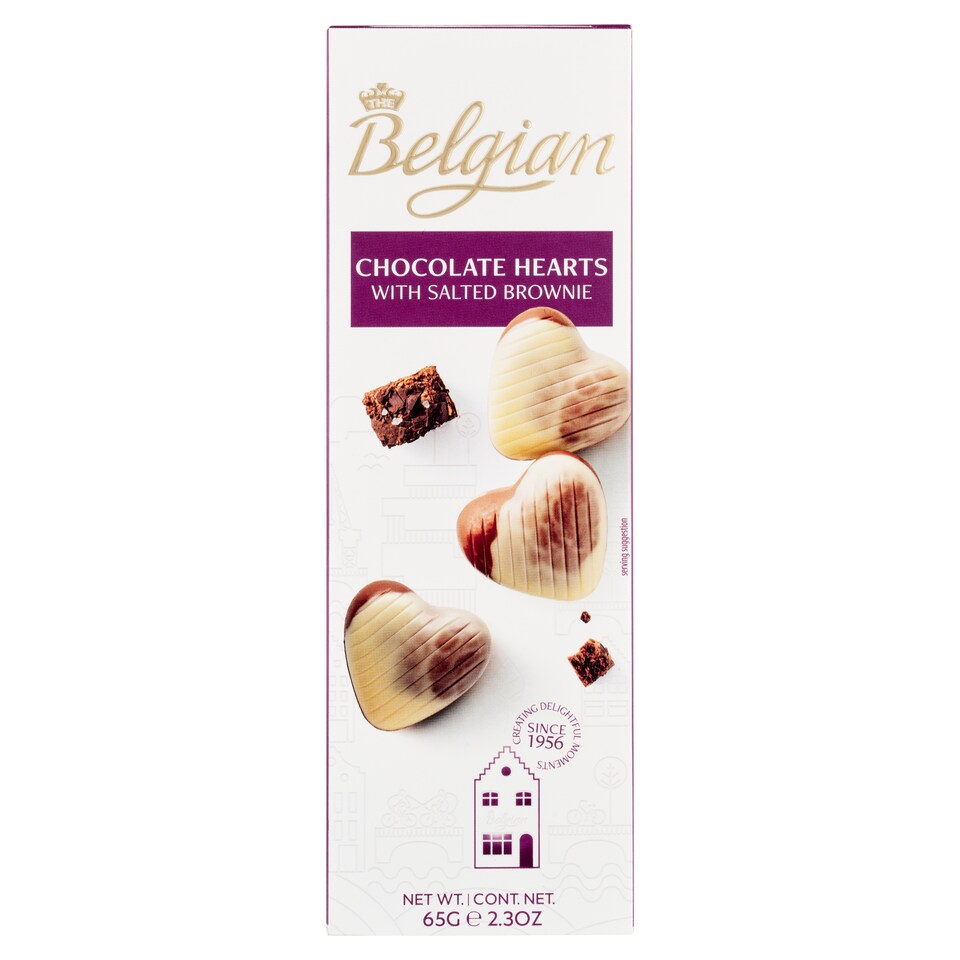 image 1 of The Belgian Chocolate Hearts with Salted Brownie 65 g