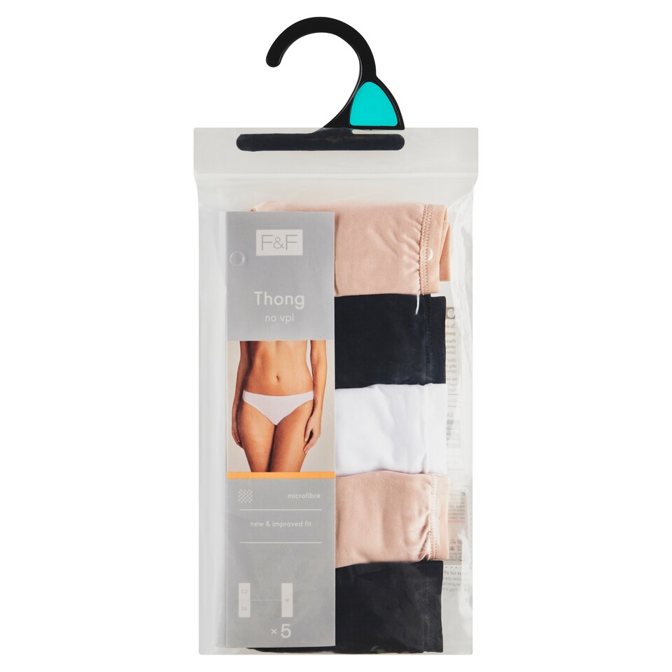 image 1 of F&F 5 Pack Thong 16