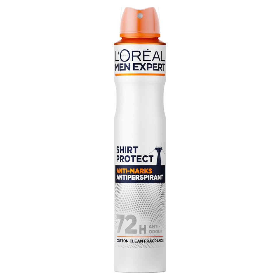image 1 of L’Oreal Men Expert Shirt Protect 48 Hour Antiperspirant Deodorant 300Ml