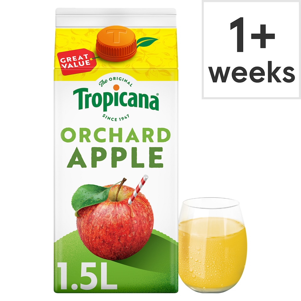 image 1 of Tropicana Pressed Apple Fruit Juice 1.5L