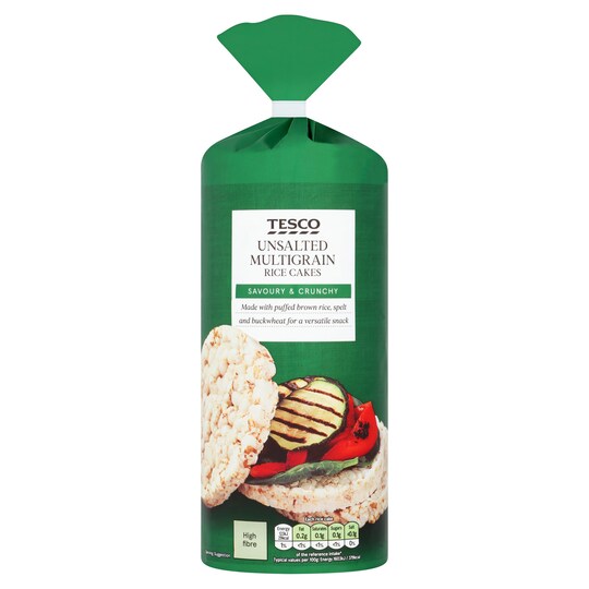 Tesco Unsalted Multigrain Rice Cake 130G Tesco Groceries
