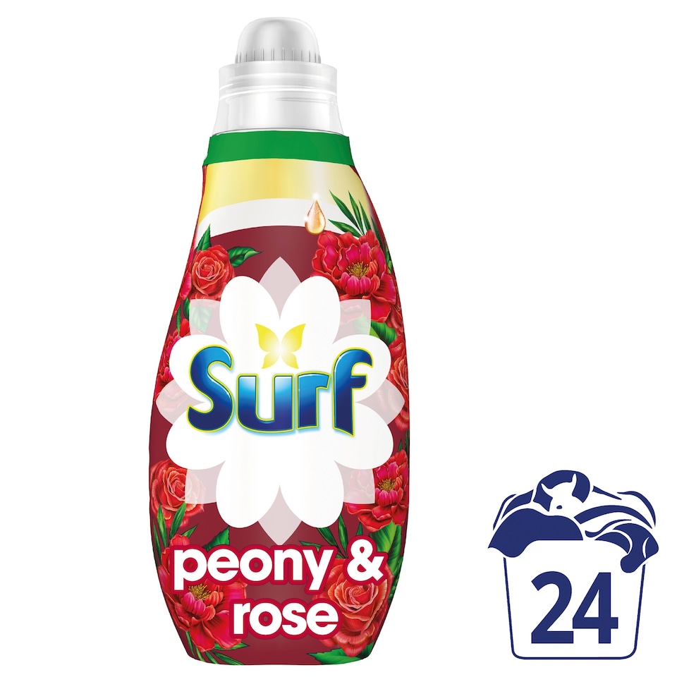 image 1 of Surf Peony & Rose Liquid Detergent 24 Washes 648ml
