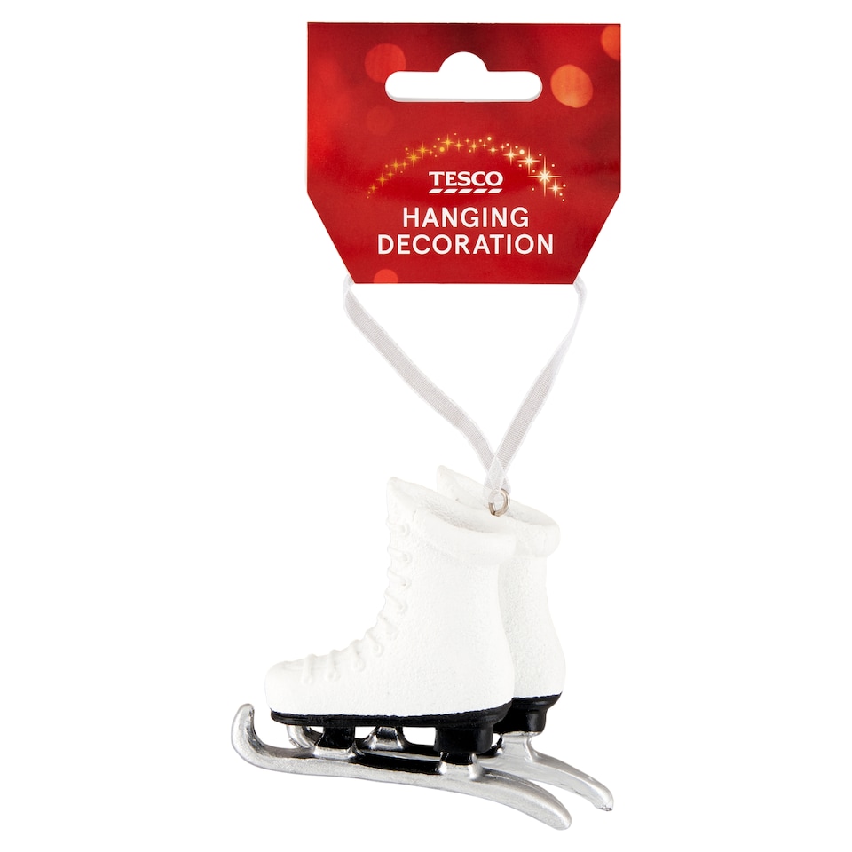 Tesco Ice Skates Hanging Decoration