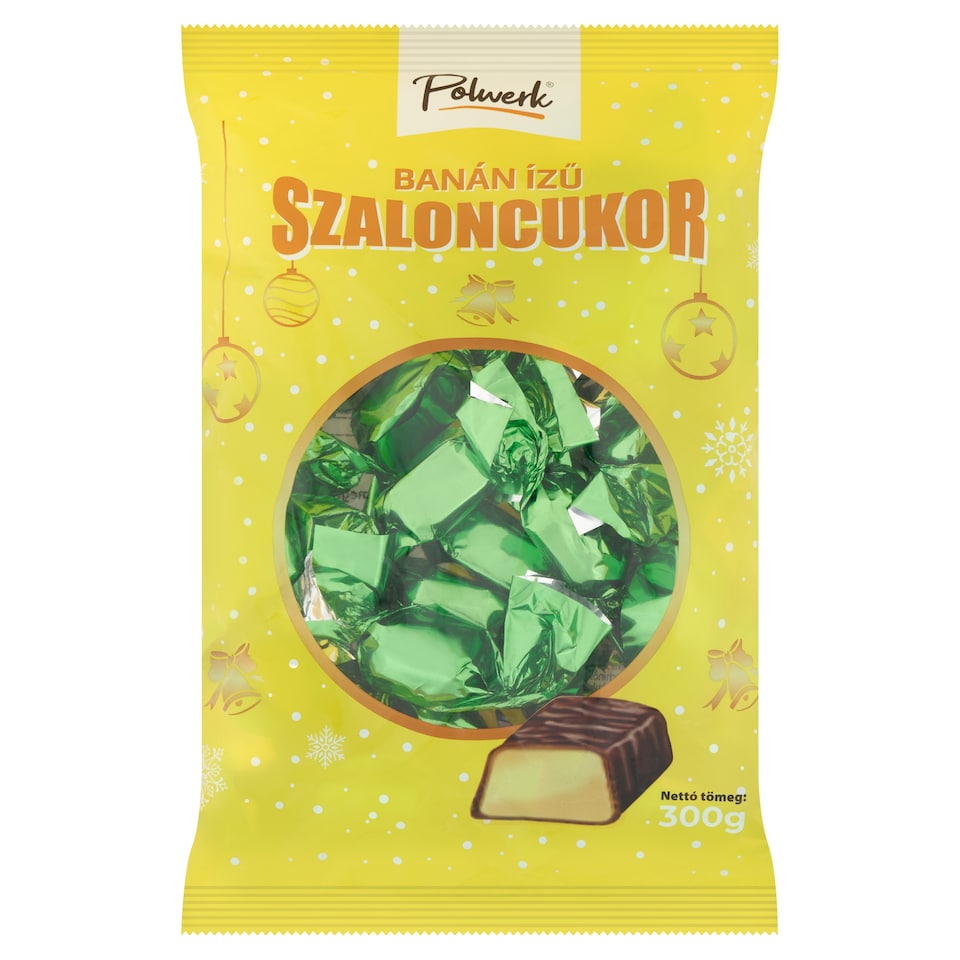 Polwerk banán ízű szaloncukor 300 g