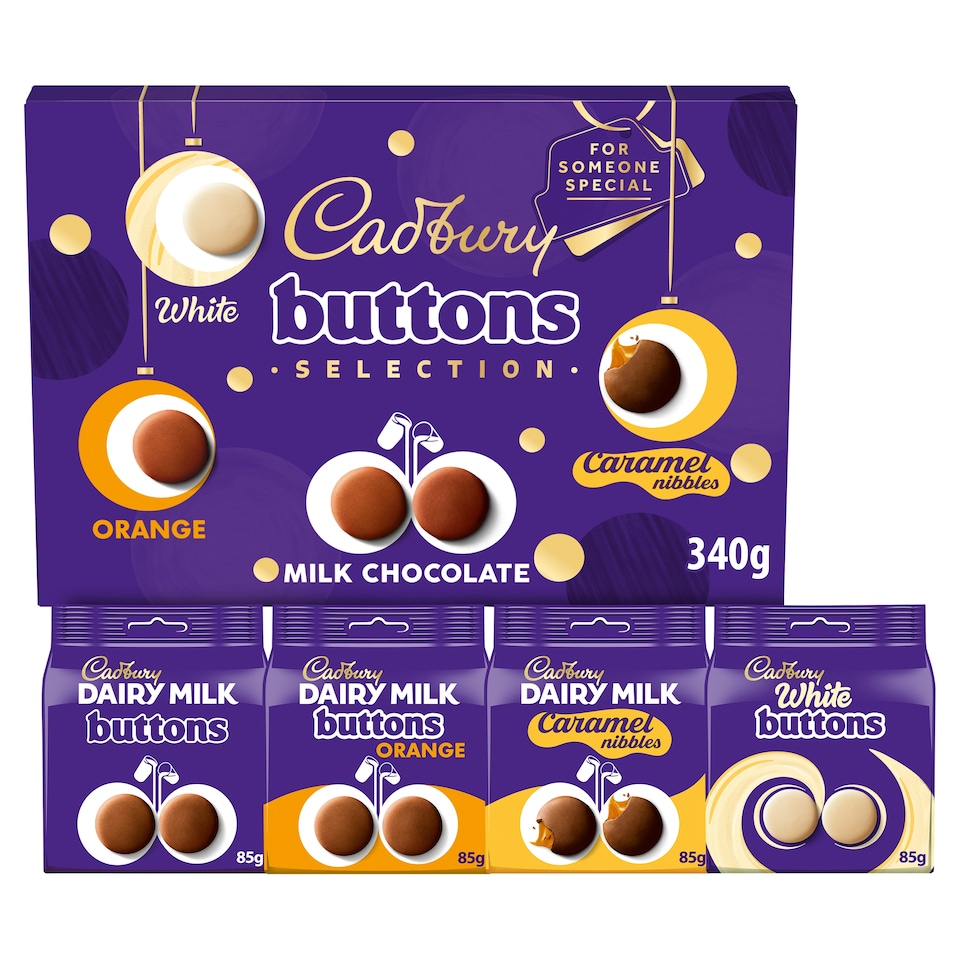 image 1 of Cadbury Chocolate Buttons Mixed Selection Box 340g