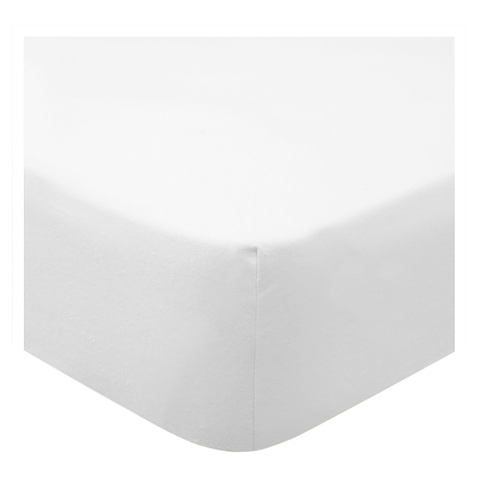 F&F Home Bedding Supersoft White Fitted Sheet Kingsize