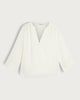 image 5 of F&F Striped V Neck Blouse in White