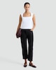 image 2 of F&F Polyamide Square Neck Sleeveless Top in White
