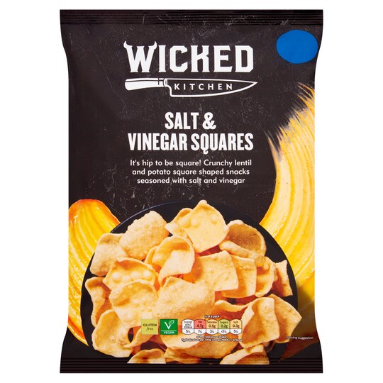 Wicked Kitchen Salt & Vinegar Squares 85G Tesco Groceries