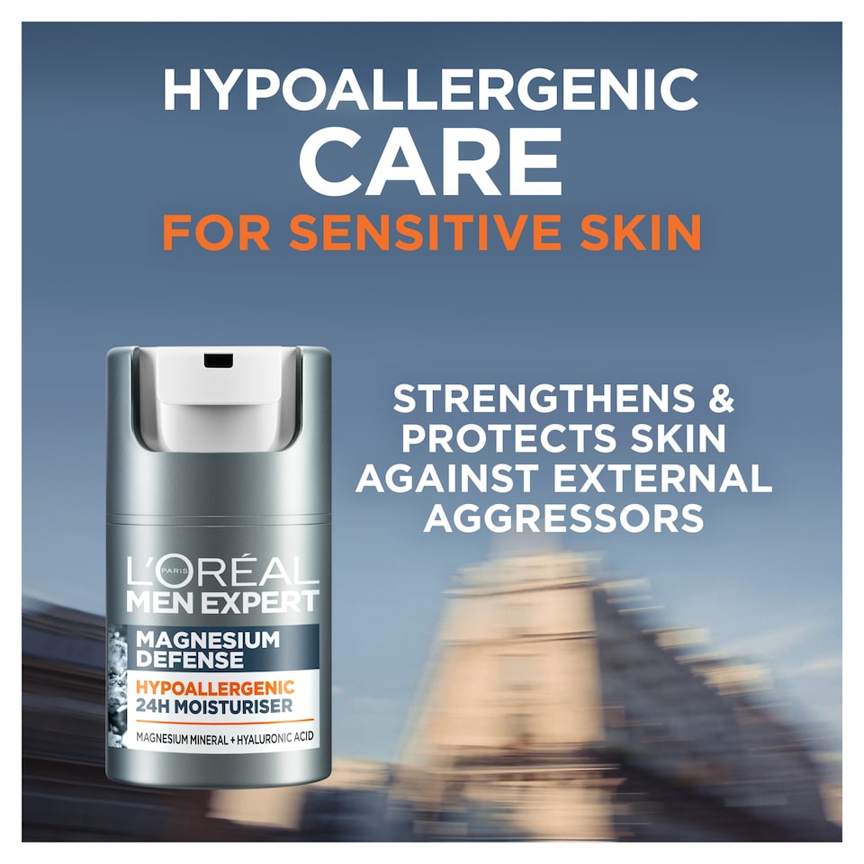 image 1 of L'Oreal Men Expert Magnesium Hypoallergenic Moisturiser 50Ml