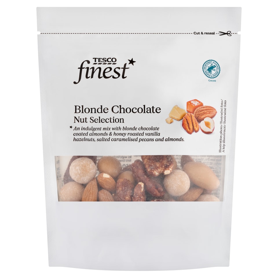Tesco Finest Blonde Chocolate Nut Selection 150 g
