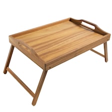 F&F Home Acacia Wood Folding Breakfast Tray