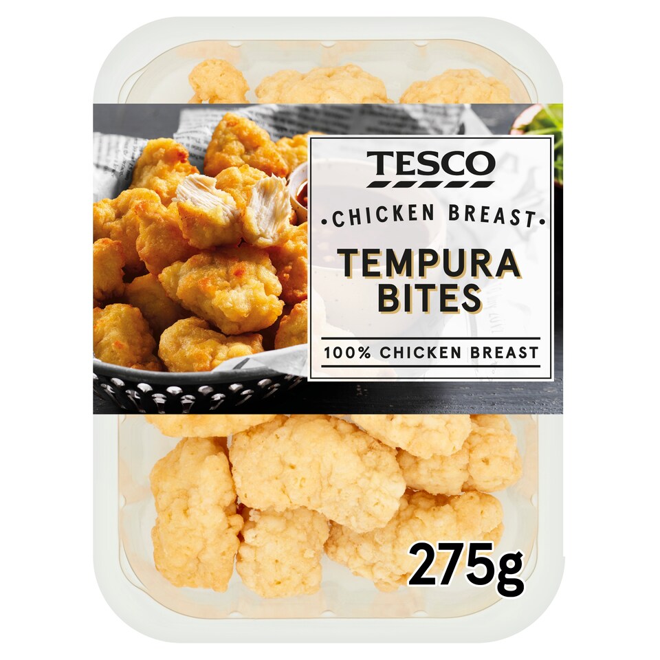 Tesco Tempura Chicken Breast Bites 275G