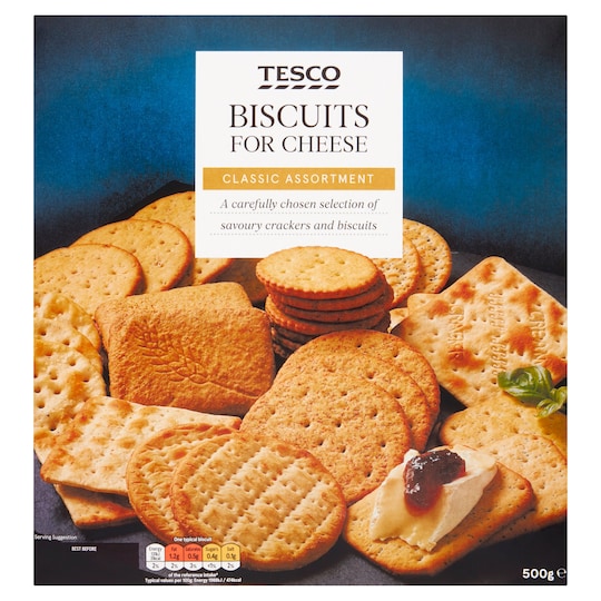 Tesco Biscuits For Cheese 500G Tesco Groceries