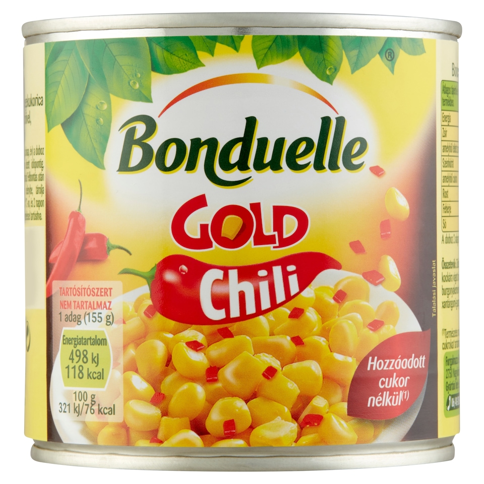 Bonduelle Gold Chili morzsolt csemegekukorica paprikával és chilivel 310 g  1. kép