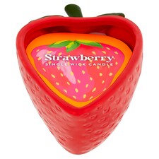 Tesco Fruity Ceramic Candle Strawberry