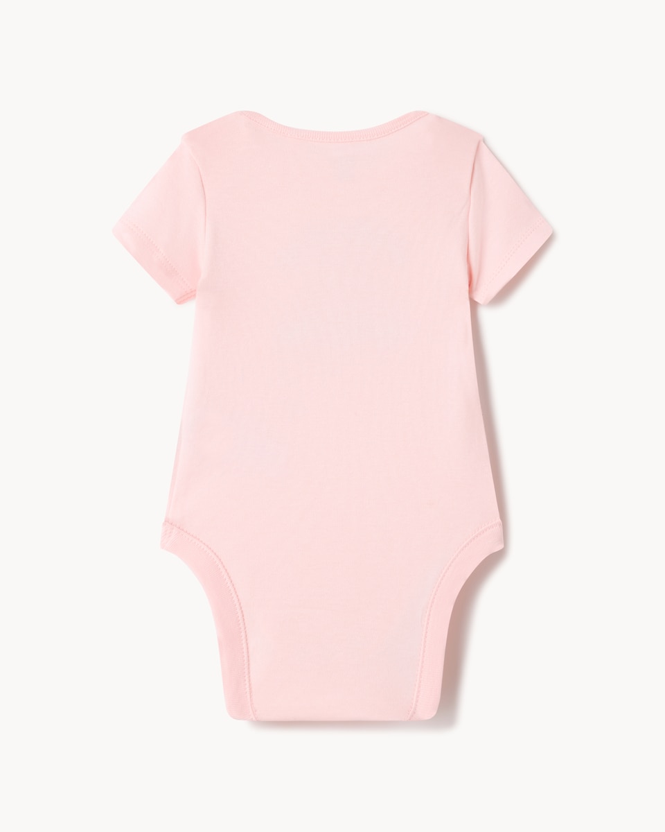 image 1 of F&F Baby Pure Cotton Auntie's Little Cutie Pie Bodysuit in Pink
